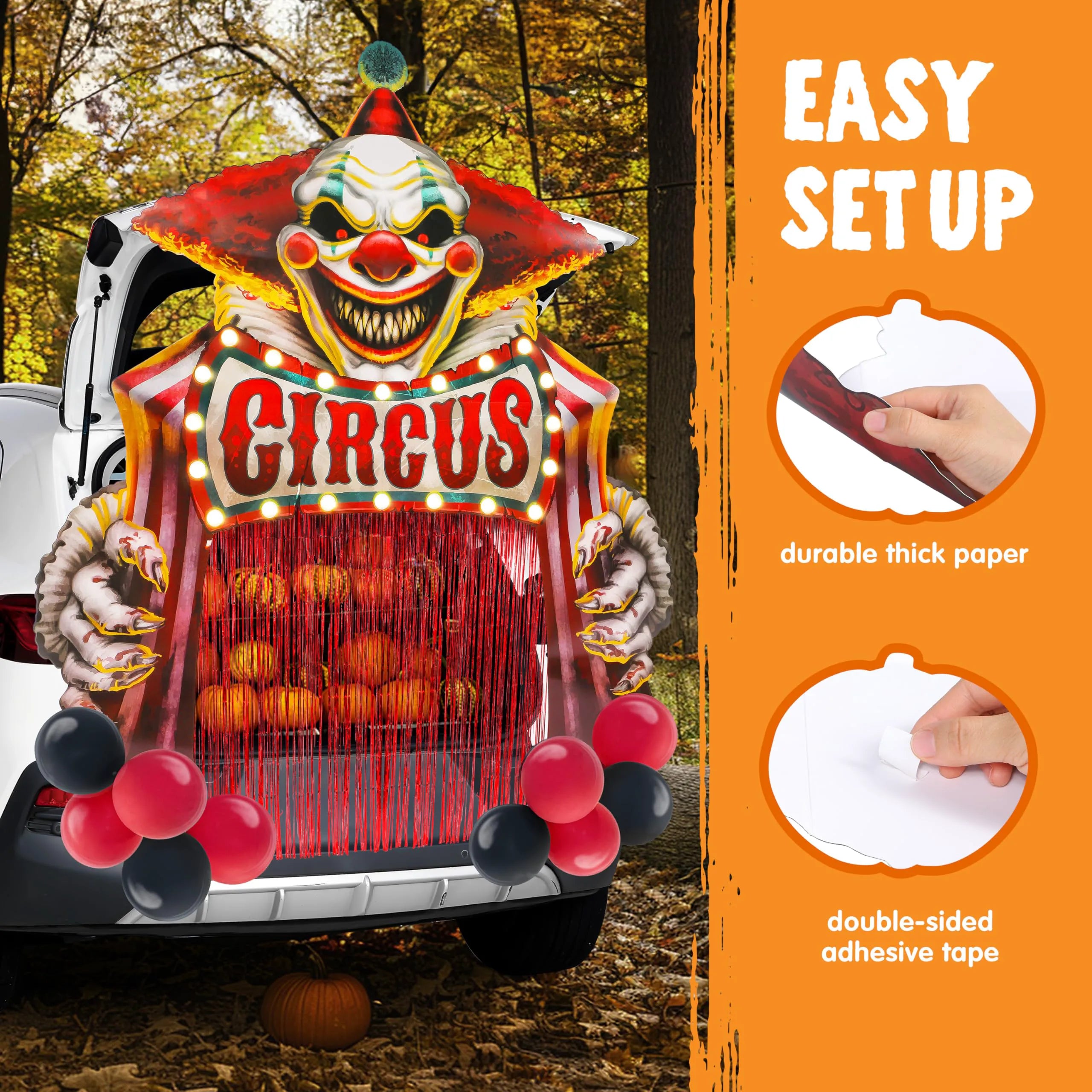 Halloween Clown Circus Carnival Decoration Kit