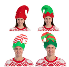 3-Pack Colorful Holiday Elf Hats