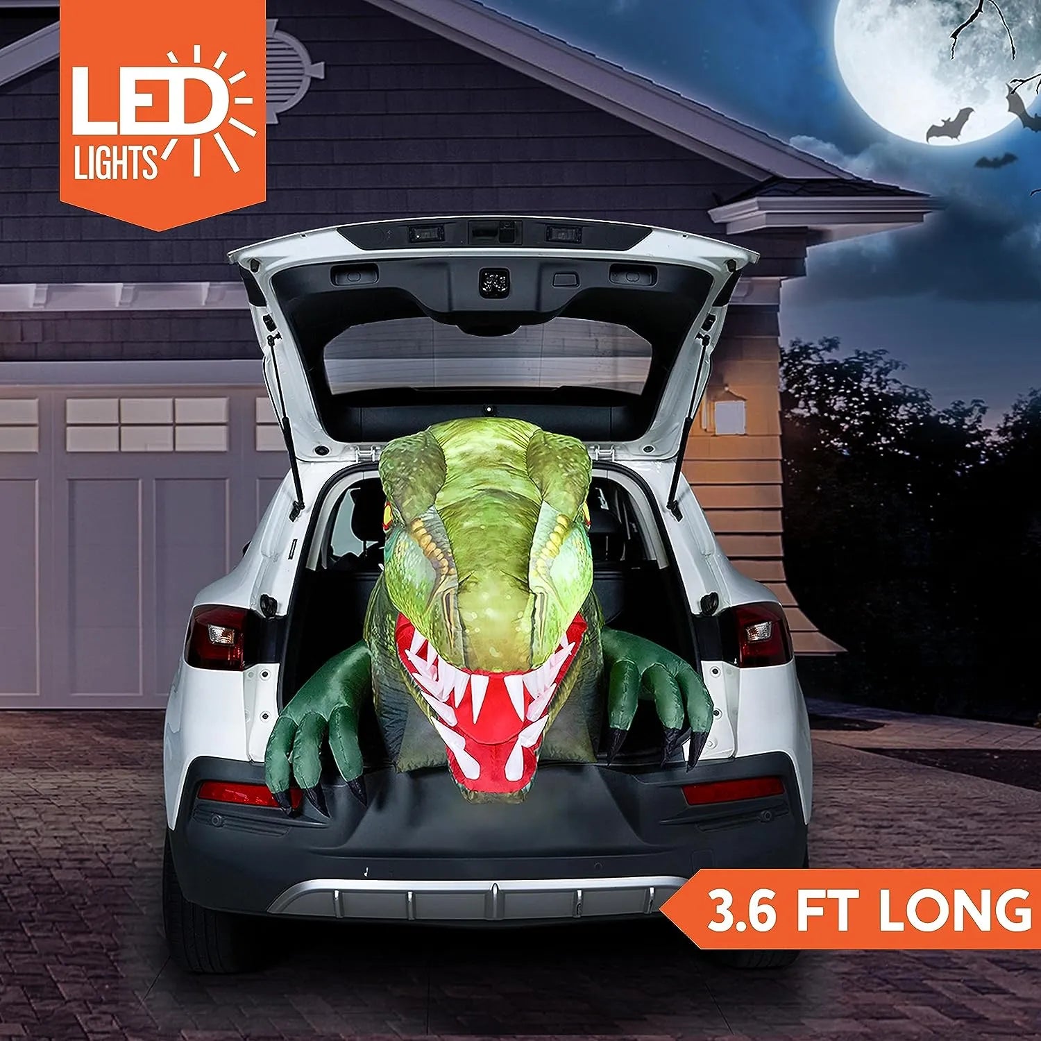 3.6ft Dinosaur Trunk-or-Treat Halloween Inflatable