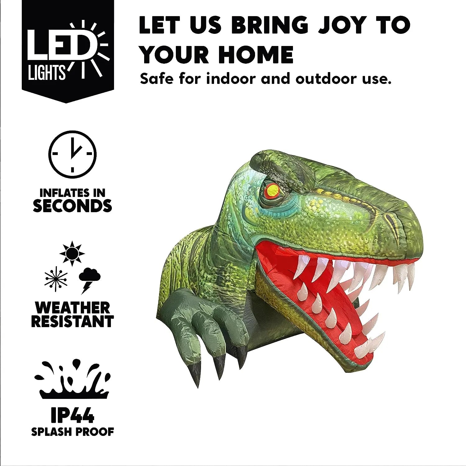 3.6ft Dinosaur Trunk-or-Treat Halloween Inflatable
