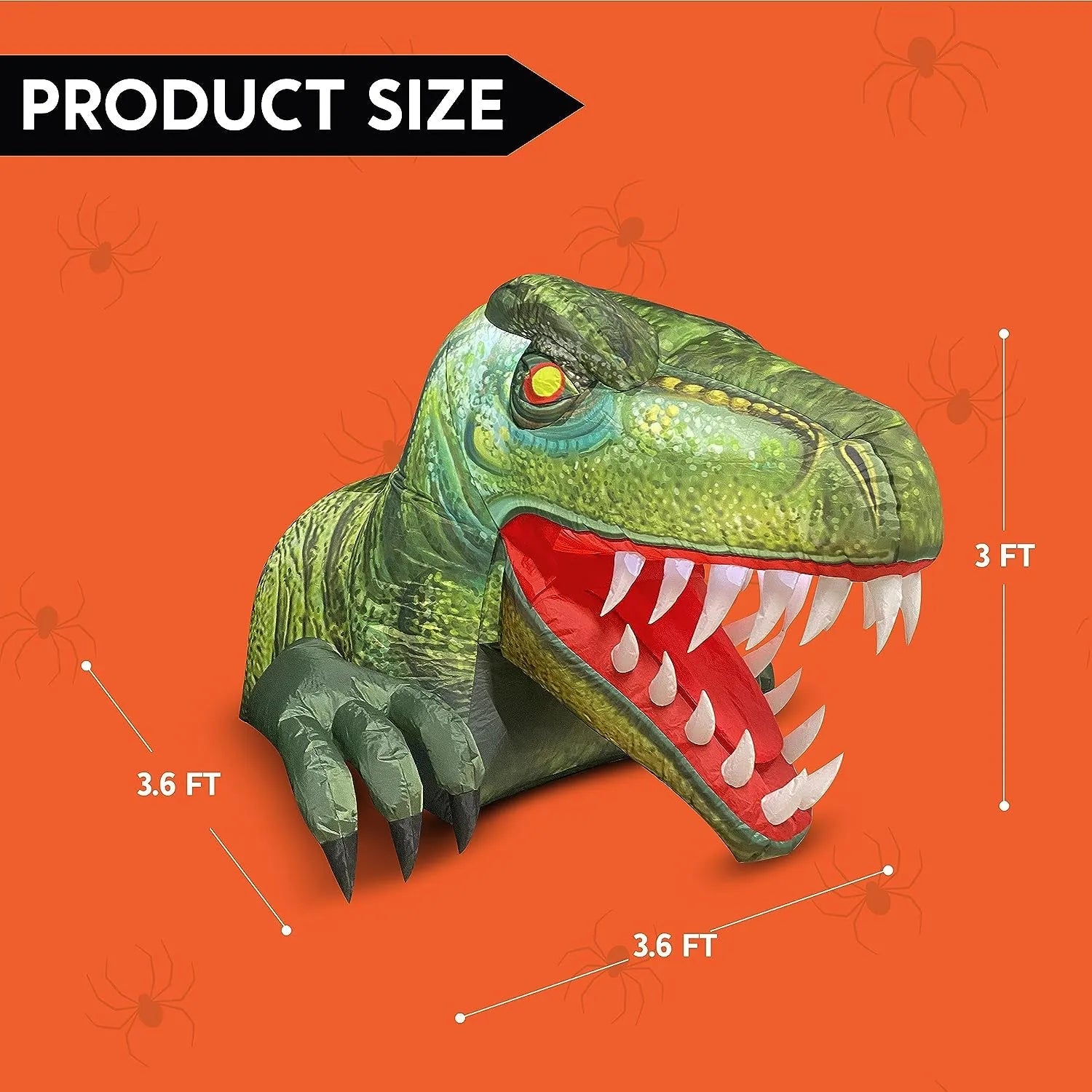 3.6ft Dinosaur Trunk-or-Treat Halloween Inflatable