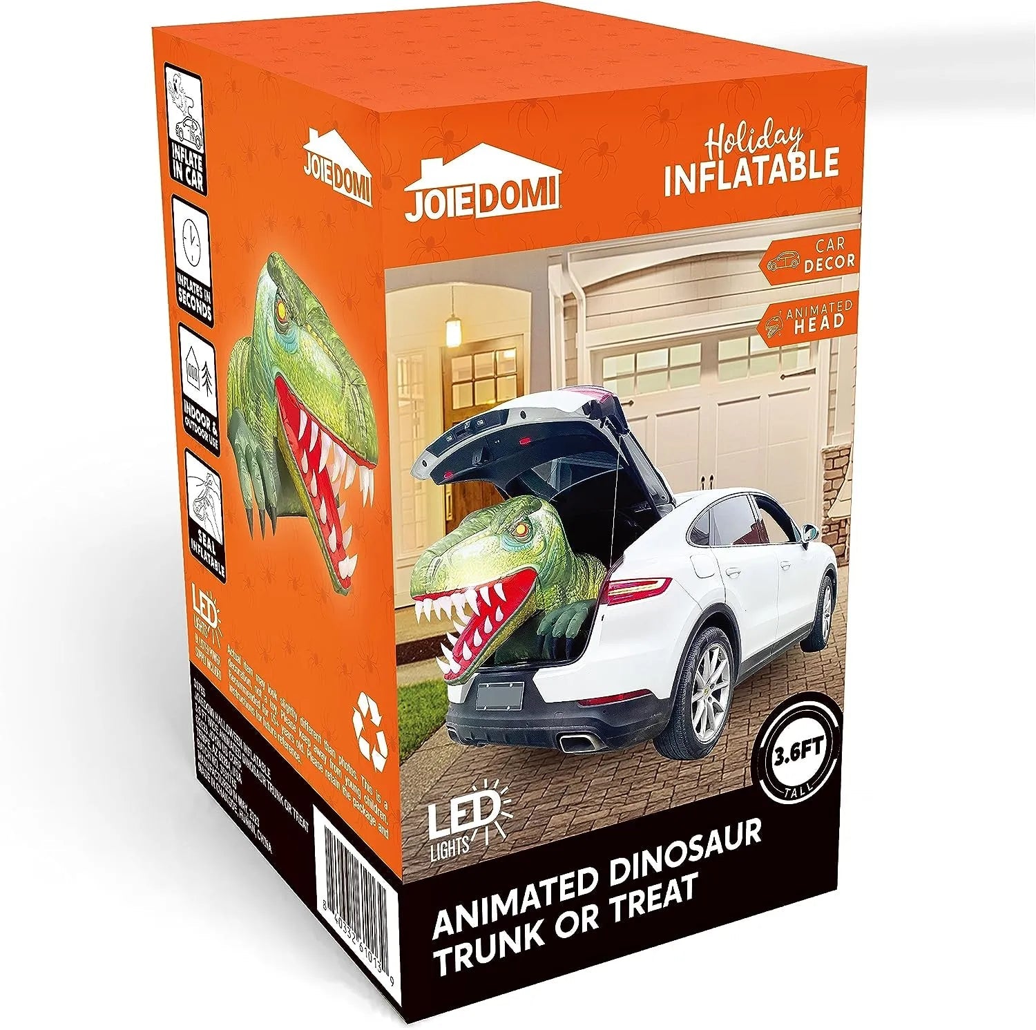 3.6ft Dinosaur Trunk-or-Treat Halloween Inflatable