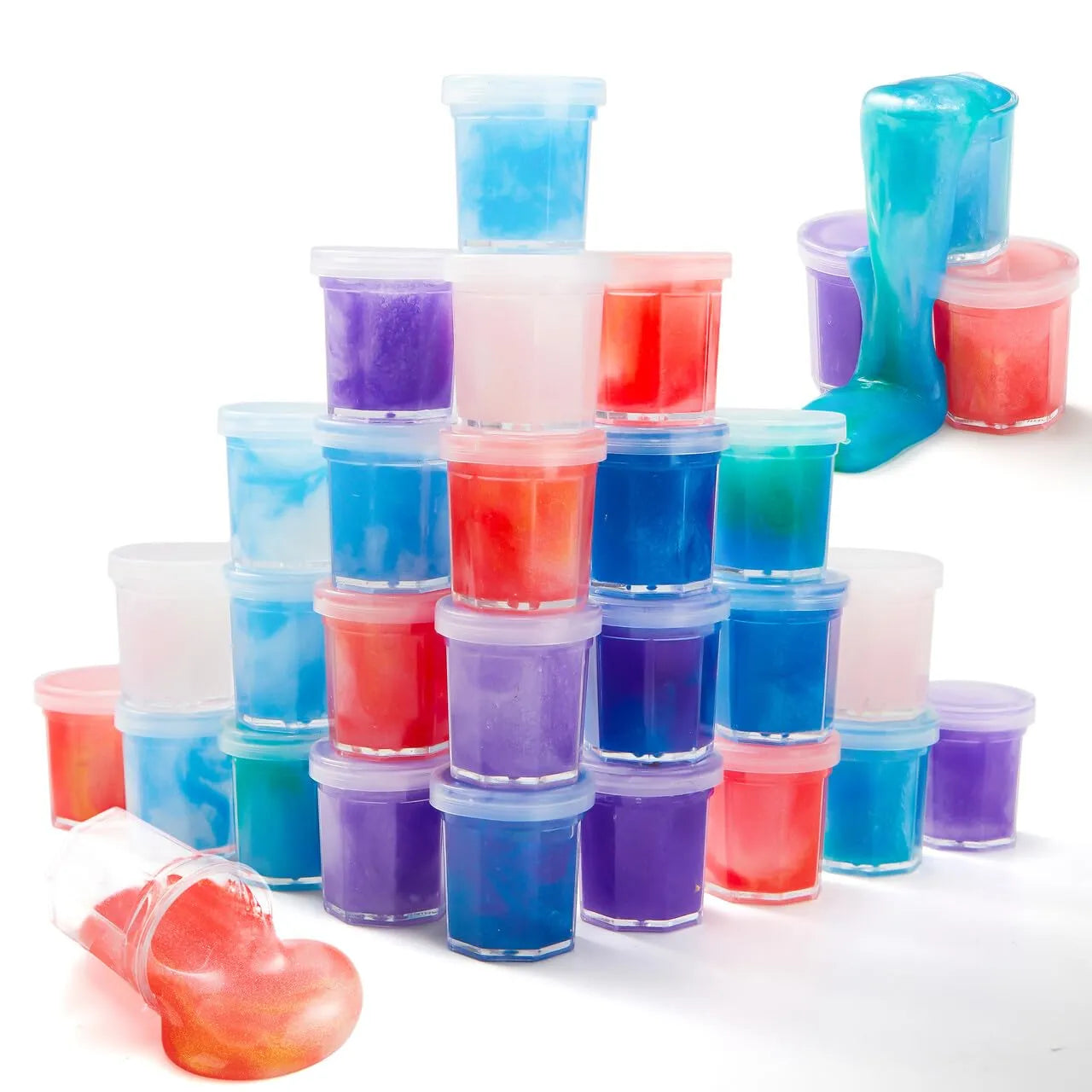 30 Pack Fantasy Slime with Cards - Stress Relief Fidget Toy