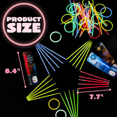 30Pcs Kids Valentine's Cards with Glow Sticks - Classroom Exchange Gifts