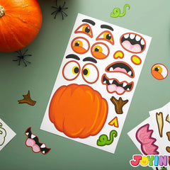 JOIN 30-Pack Halloween Make-a-Face Sticker Sheets (6 Styles)