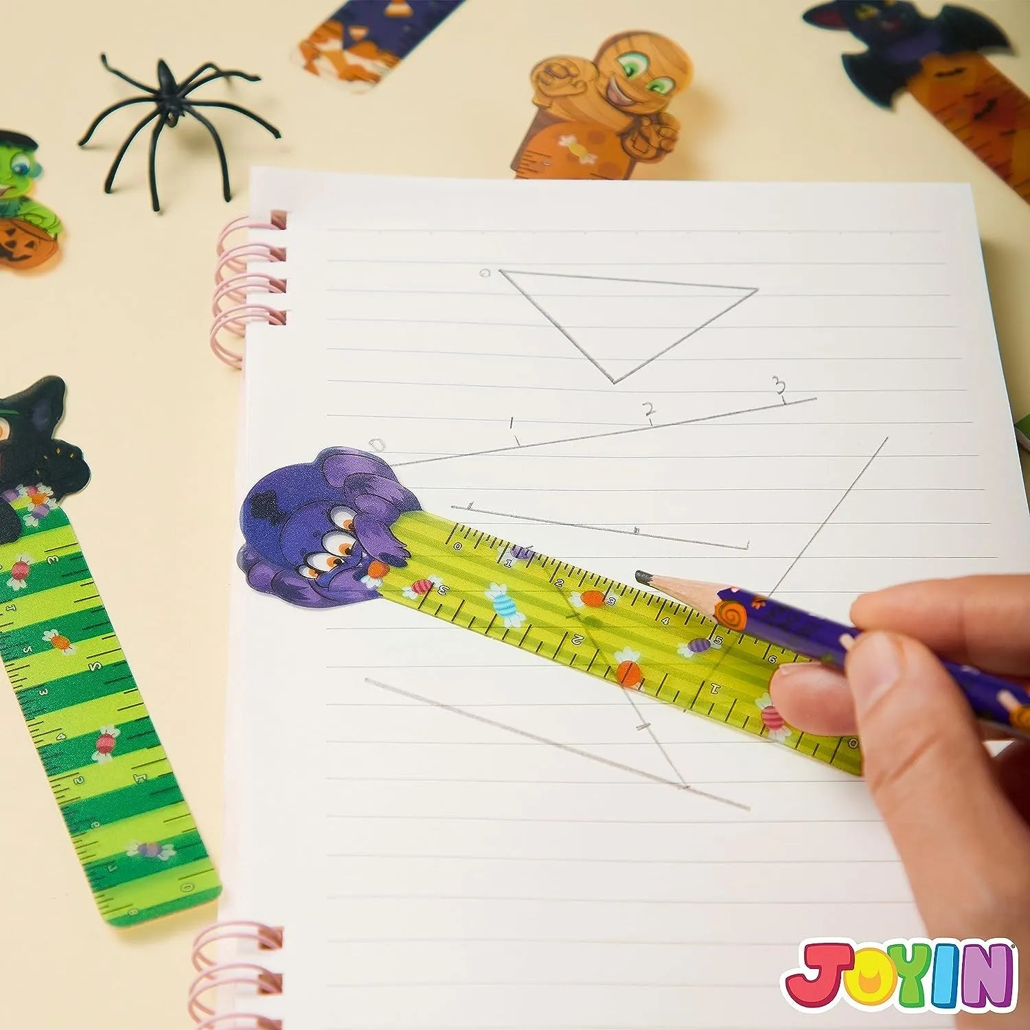 36 Pcs 6 Designs Halloween Bookmark Rulers