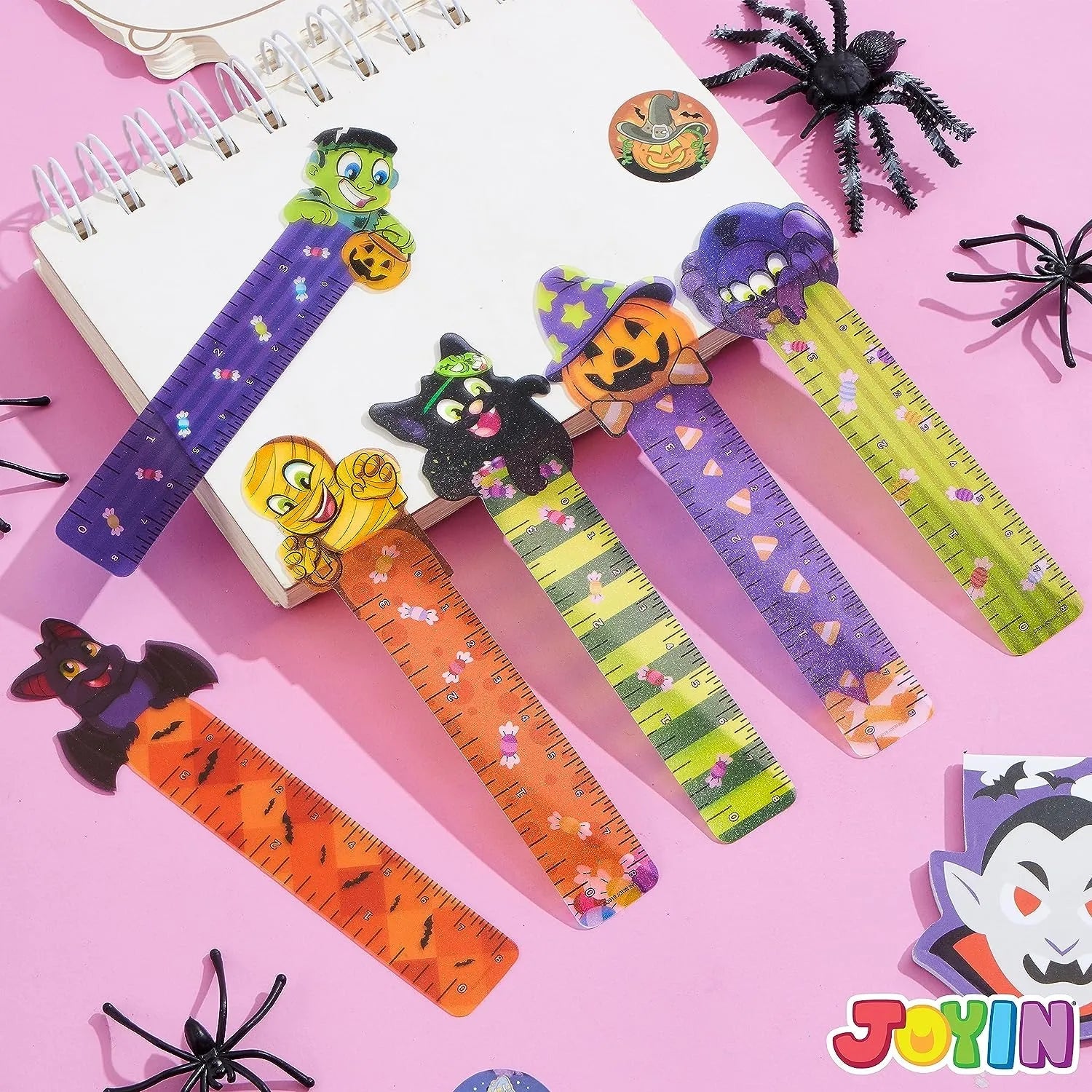 36 Pcs 6 Designs Halloween Bookmark Rulers