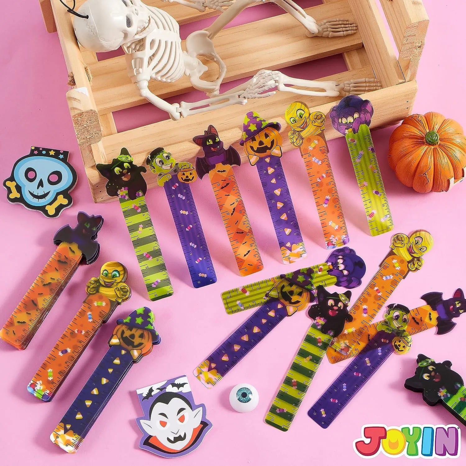 36 Pcs 6 Designs Halloween Bookmark Rulers