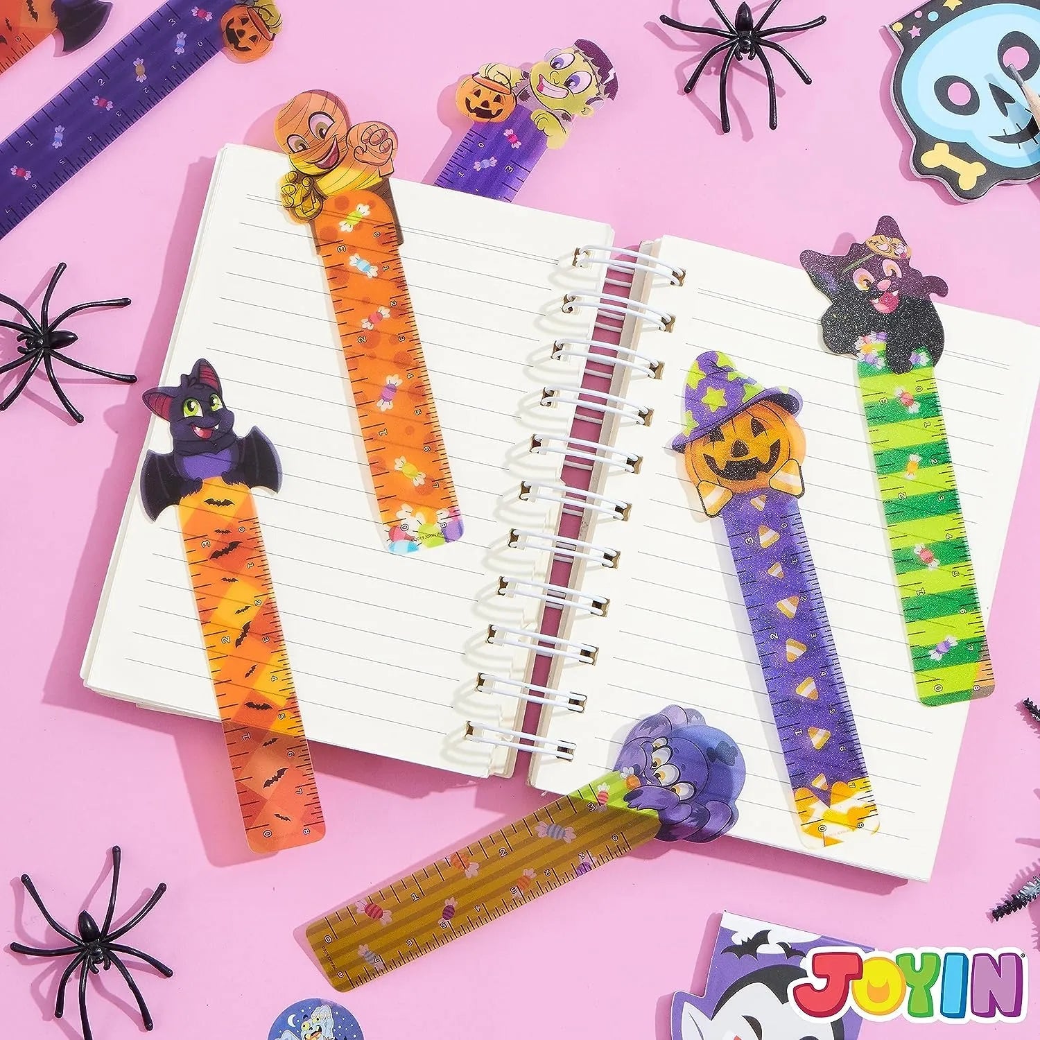 36 Pcs 6 Designs Halloween Bookmark Rulers