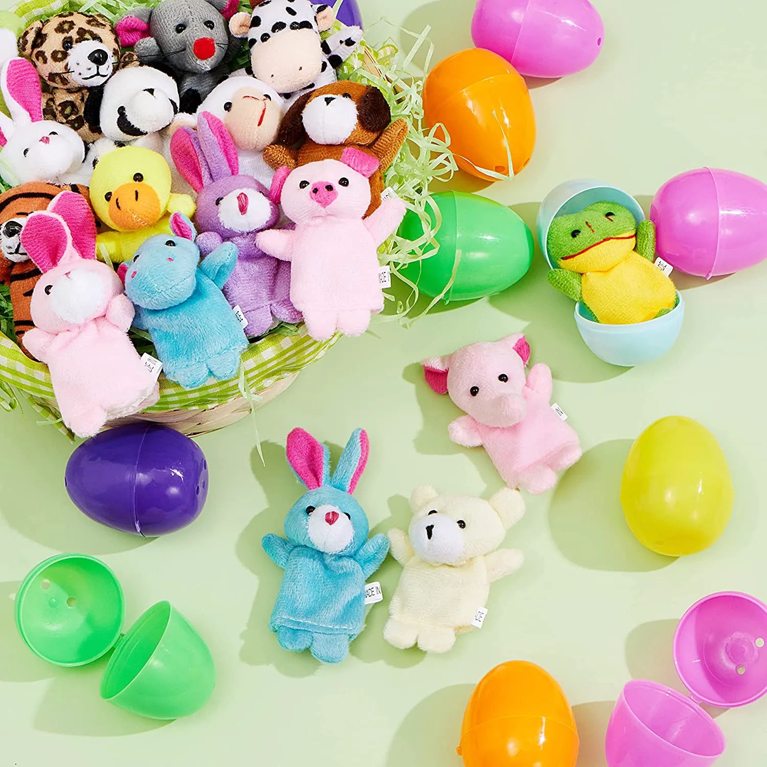 36-Piece Animal Finger Puppets with Easter Eggs