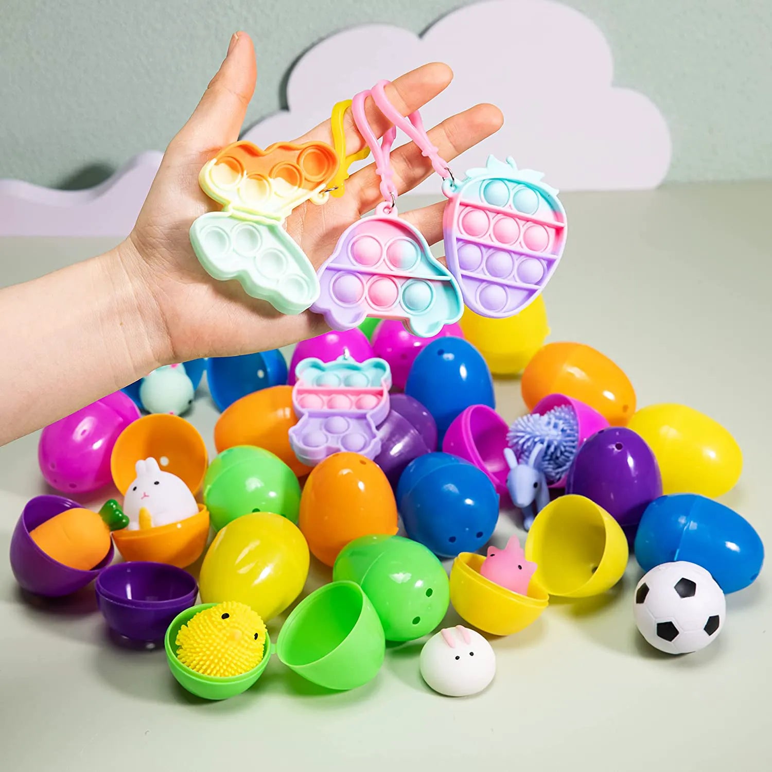 36-Pack Assorted Prefilled Easter Eggs with Toys
