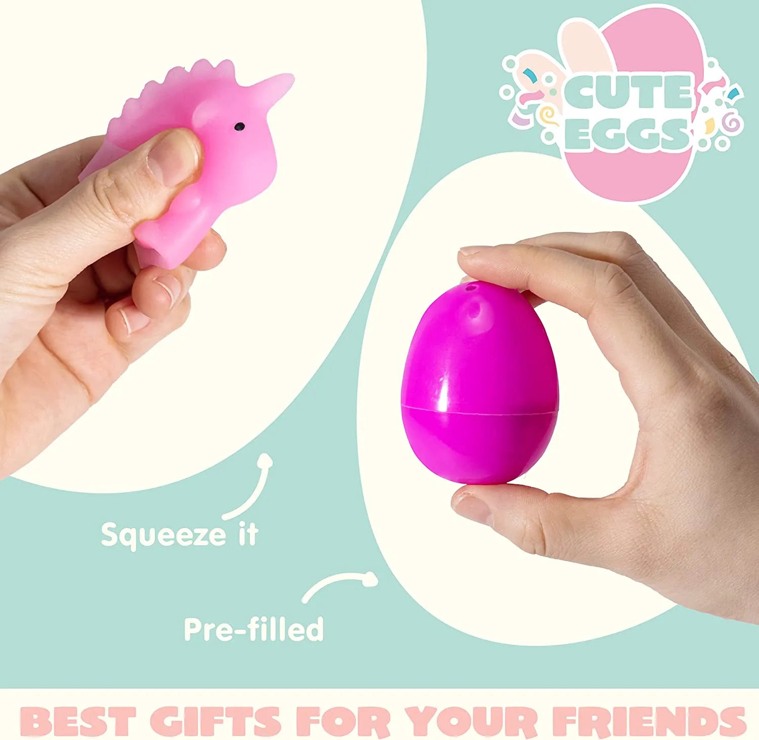 36-Pack Assorted Prefilled Easter Eggs with Toys