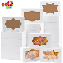 36 Pcs Plain White Christmas Cookie Boxes