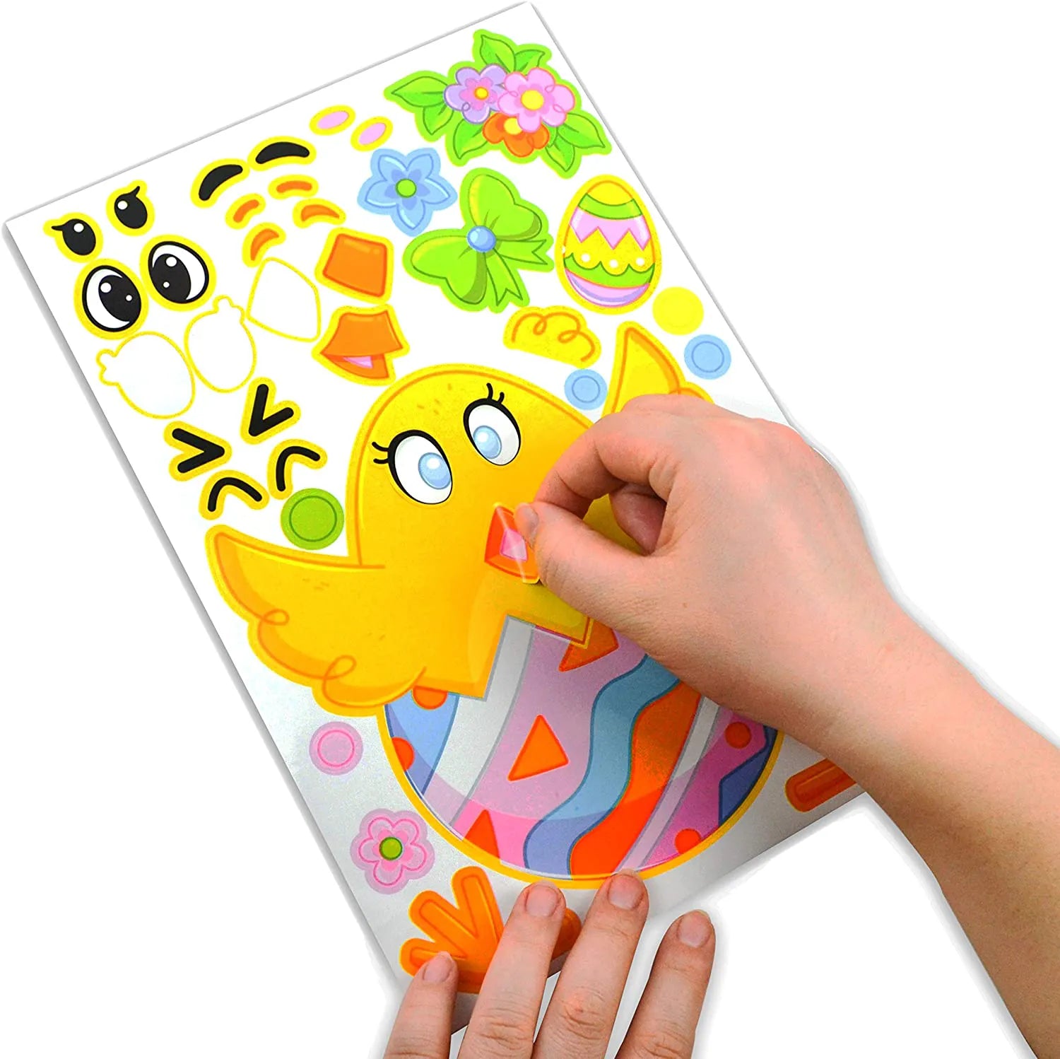 36-Piece Easter Mix & Match Make-a-Face Animal Stickers