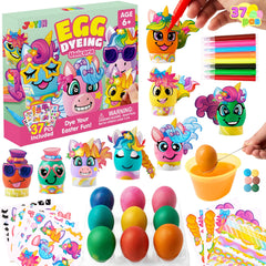37-Piece Unicorn Easter Egg Dye Kit for Kids' Parties & Activities