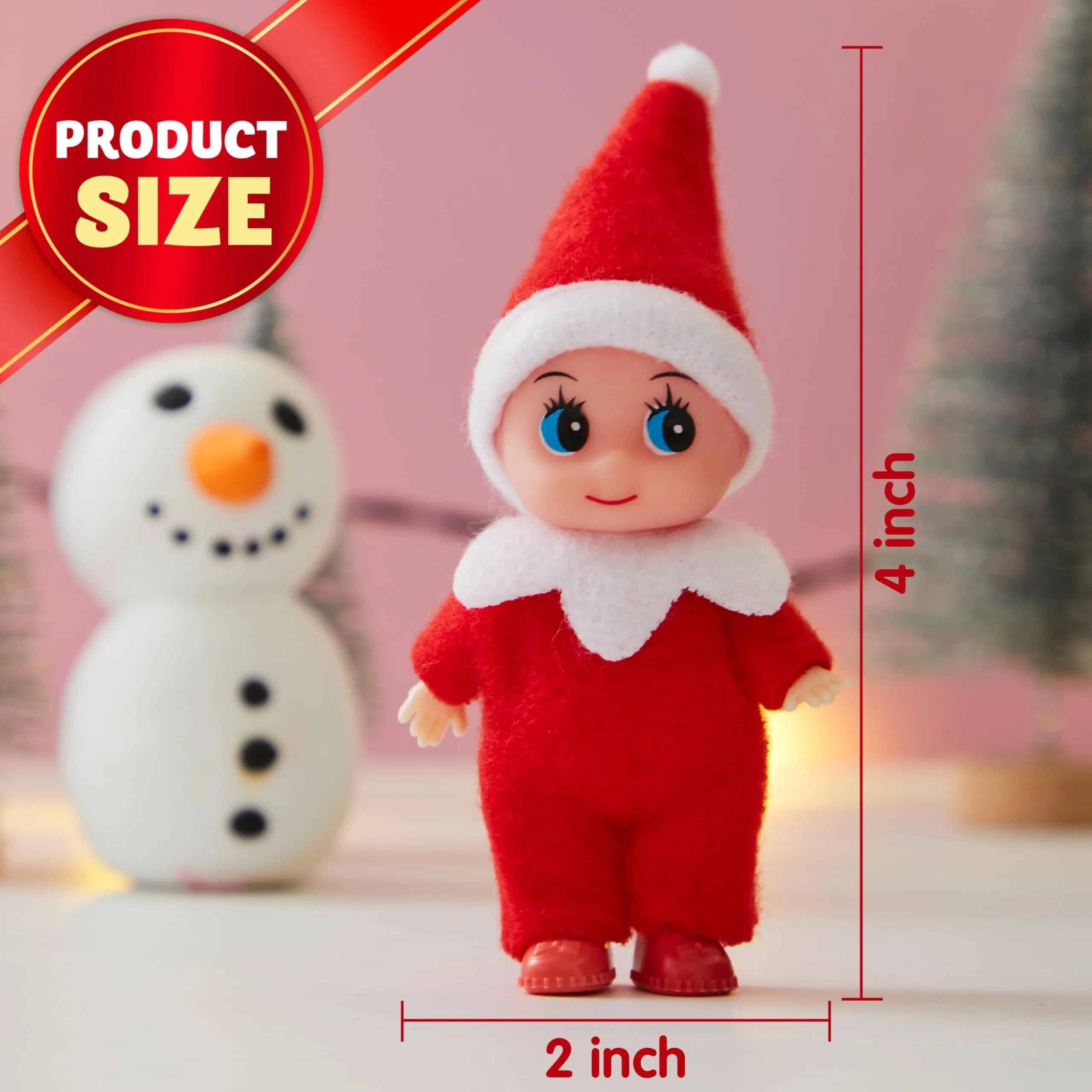 3PCS Tiny Elf Doll Christmas Holiday Decoration Accessories Gift