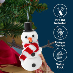 Christmas Snowman, Santa, and Gingerbread Man Craft Kit (3-Pack)