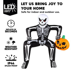 8.5ft Halloween Inflatable Skeleton Decoration