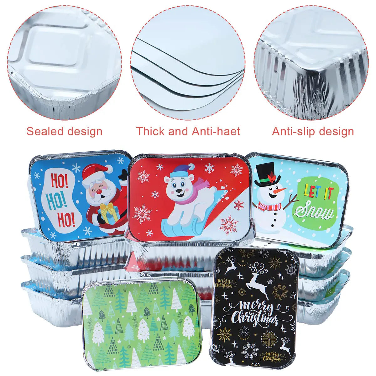 36-Pack Christmas Cookie Tins with Lids for Gift Giving