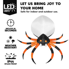 8 FT Giant Spider Halloween Inflatable Outdoor Decoration