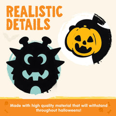 6Pcs Monster Yard Stakes Halloween Lawn Decorations