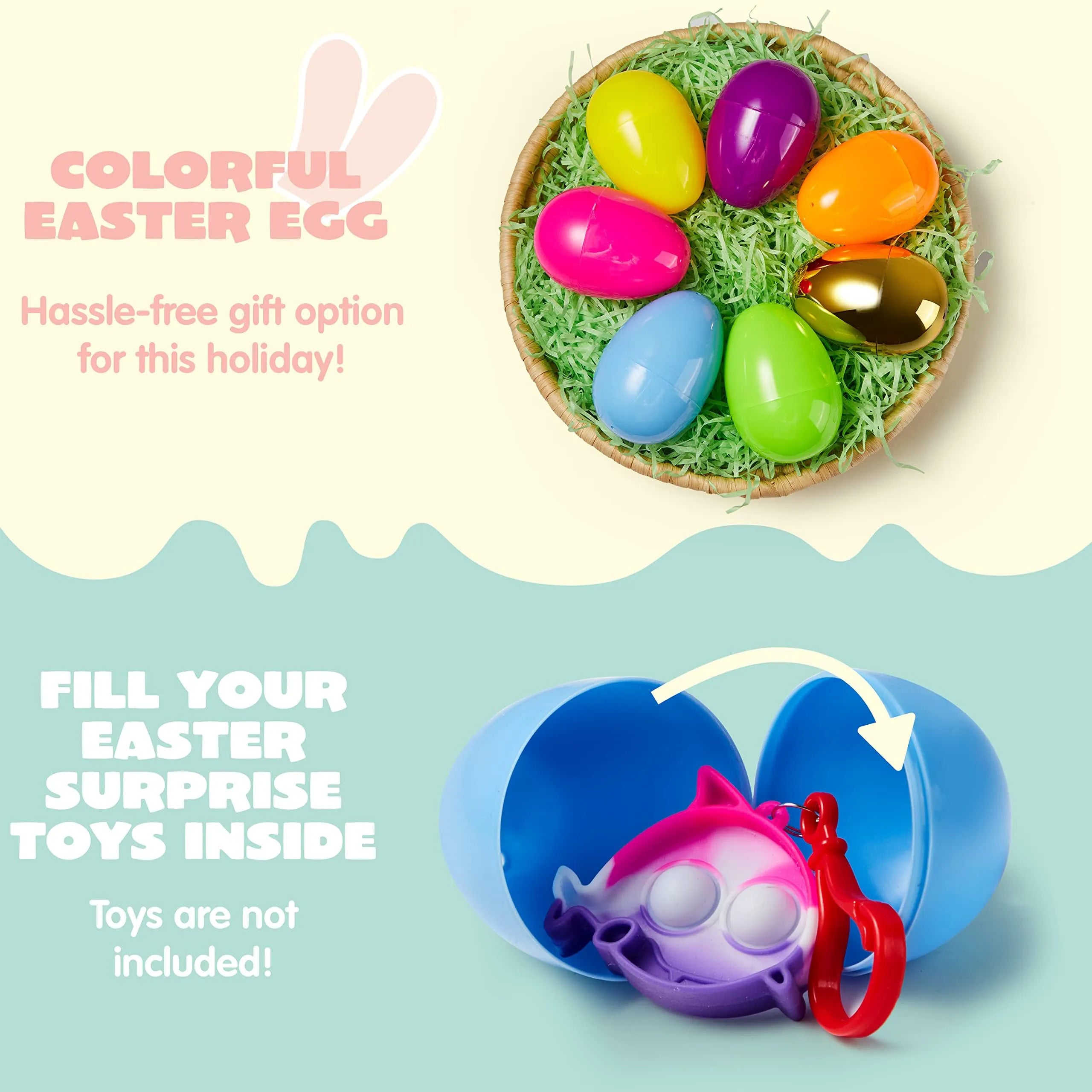1000 Large Empty Fillable Eggshells for Easter Egg Hunt