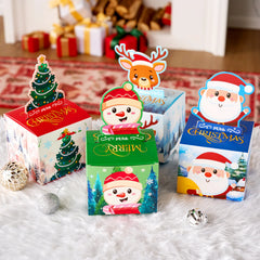 4PCS Christmas Cash Gift Pull Money Box