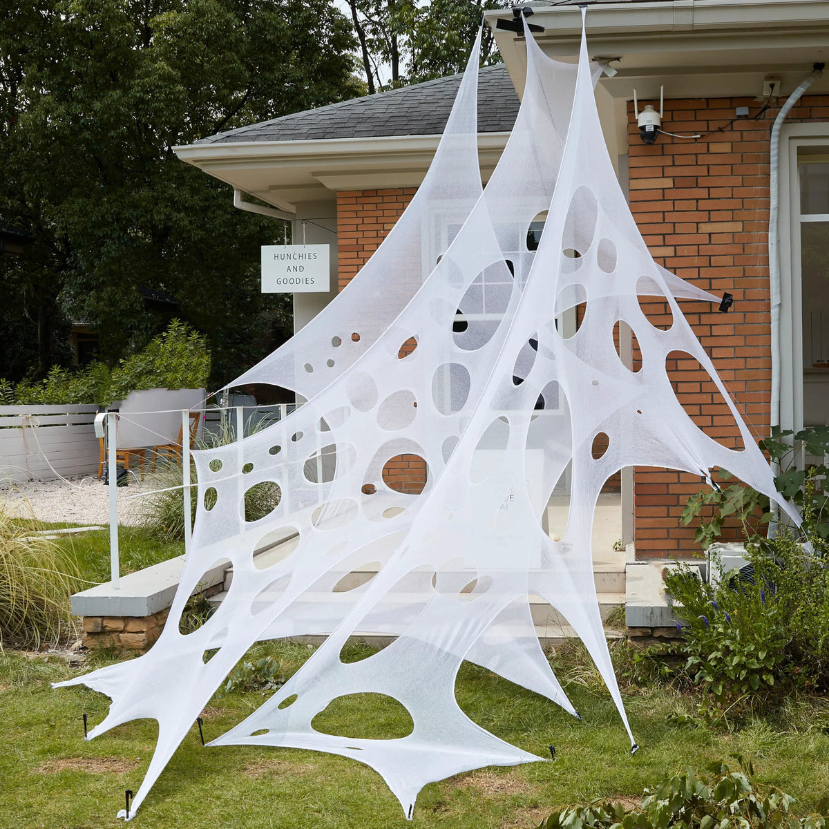 1000 sq ft Halloween Spider Web Decoration for Outdoor Use