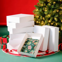 12 Pack 17x13x4 Inch Large Christmas Gift Boxes with Lids for Presents