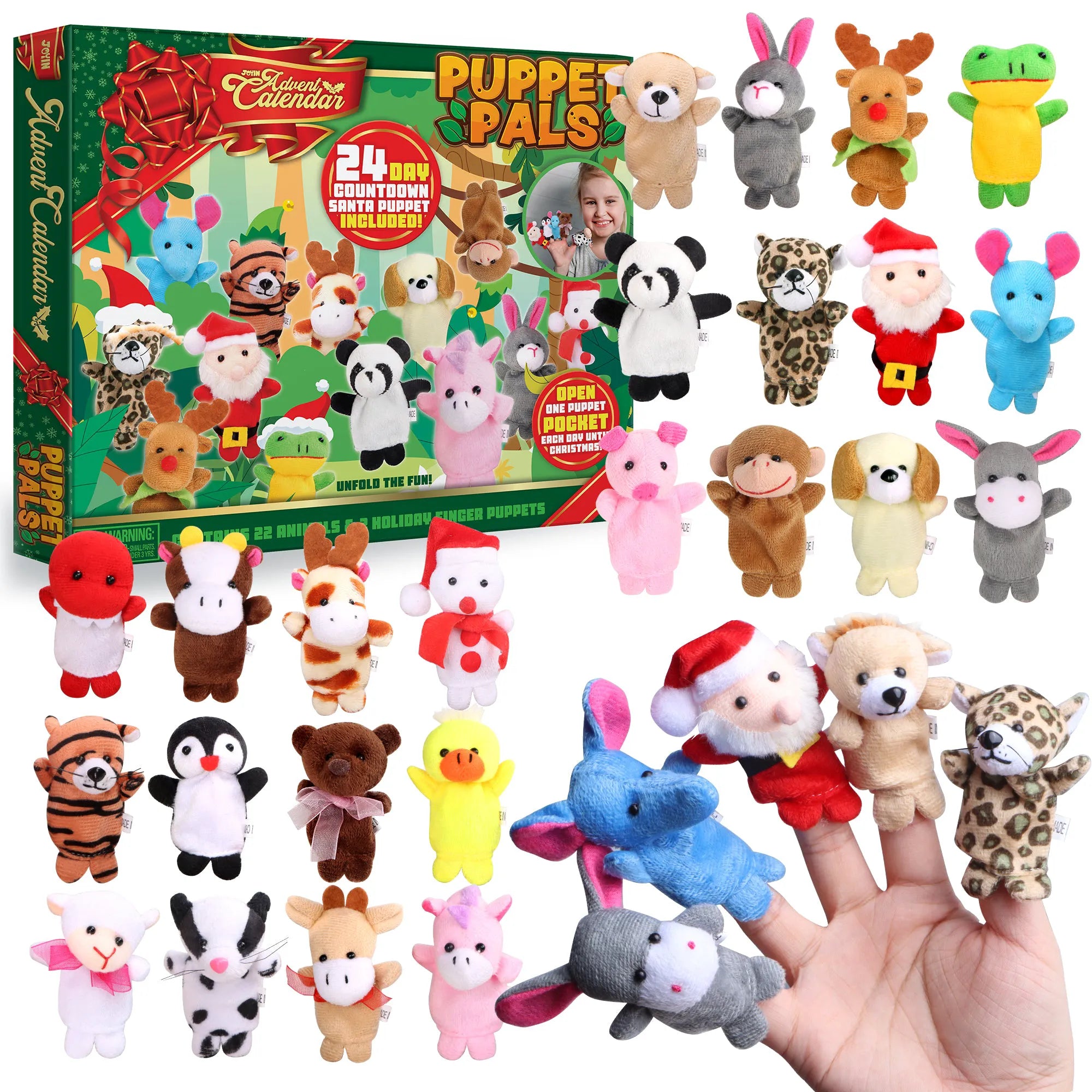 24-Piece Finger Puppets Advent Calendar