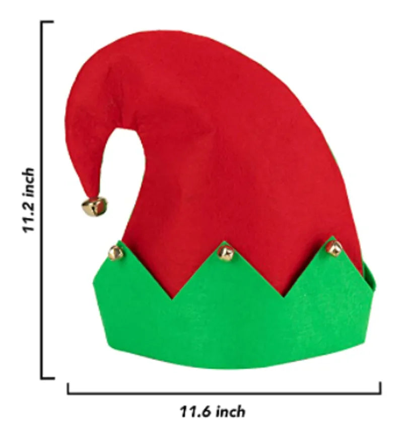 3-Pack Colorful Holiday Elf Hats