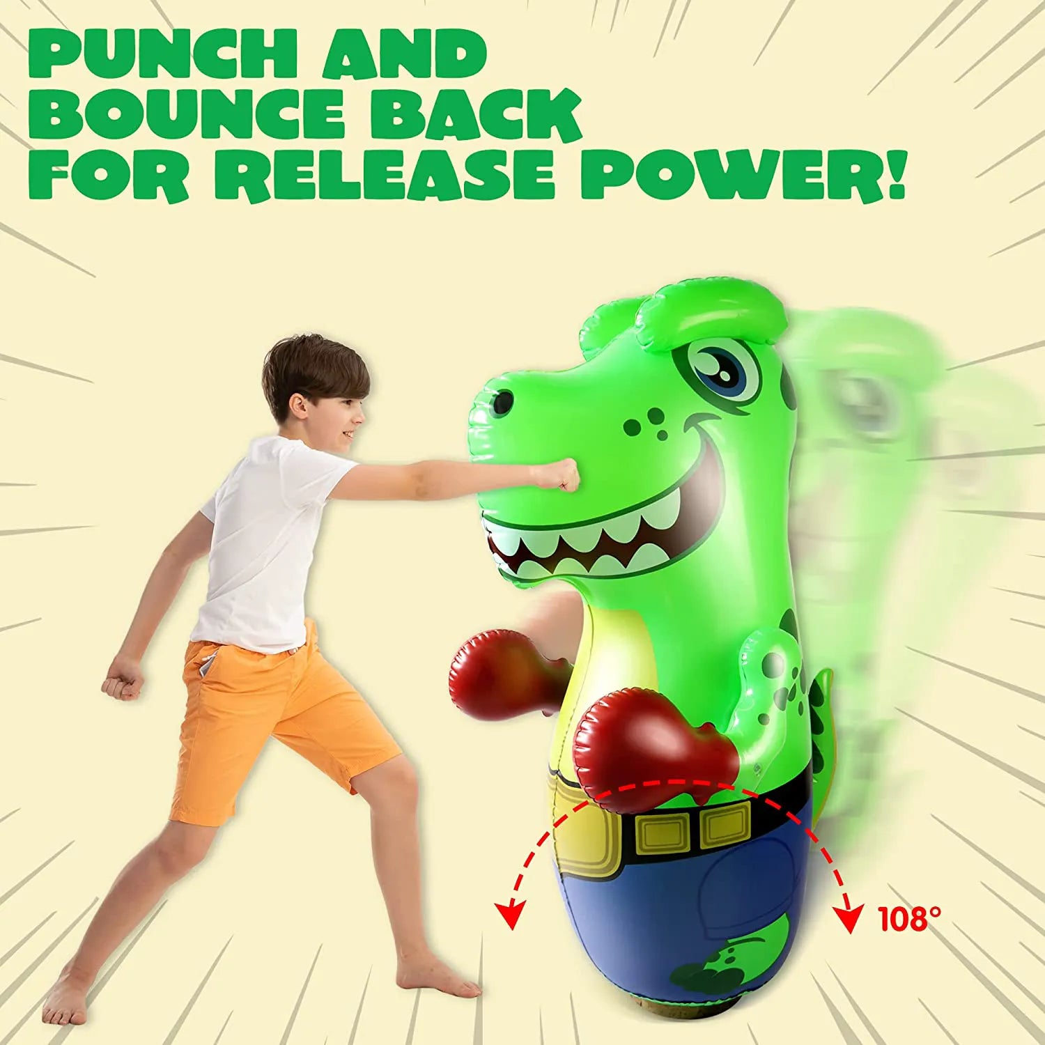 47in Inflatable T-rex Bopper