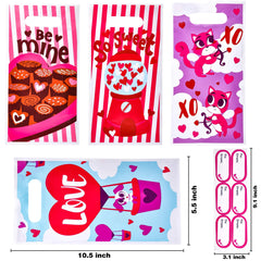 48-Piece Valentine's Day Treat Bags Set