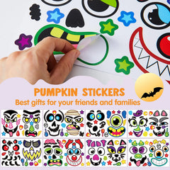 48 Pcs Halloween Pumpkin Stickers