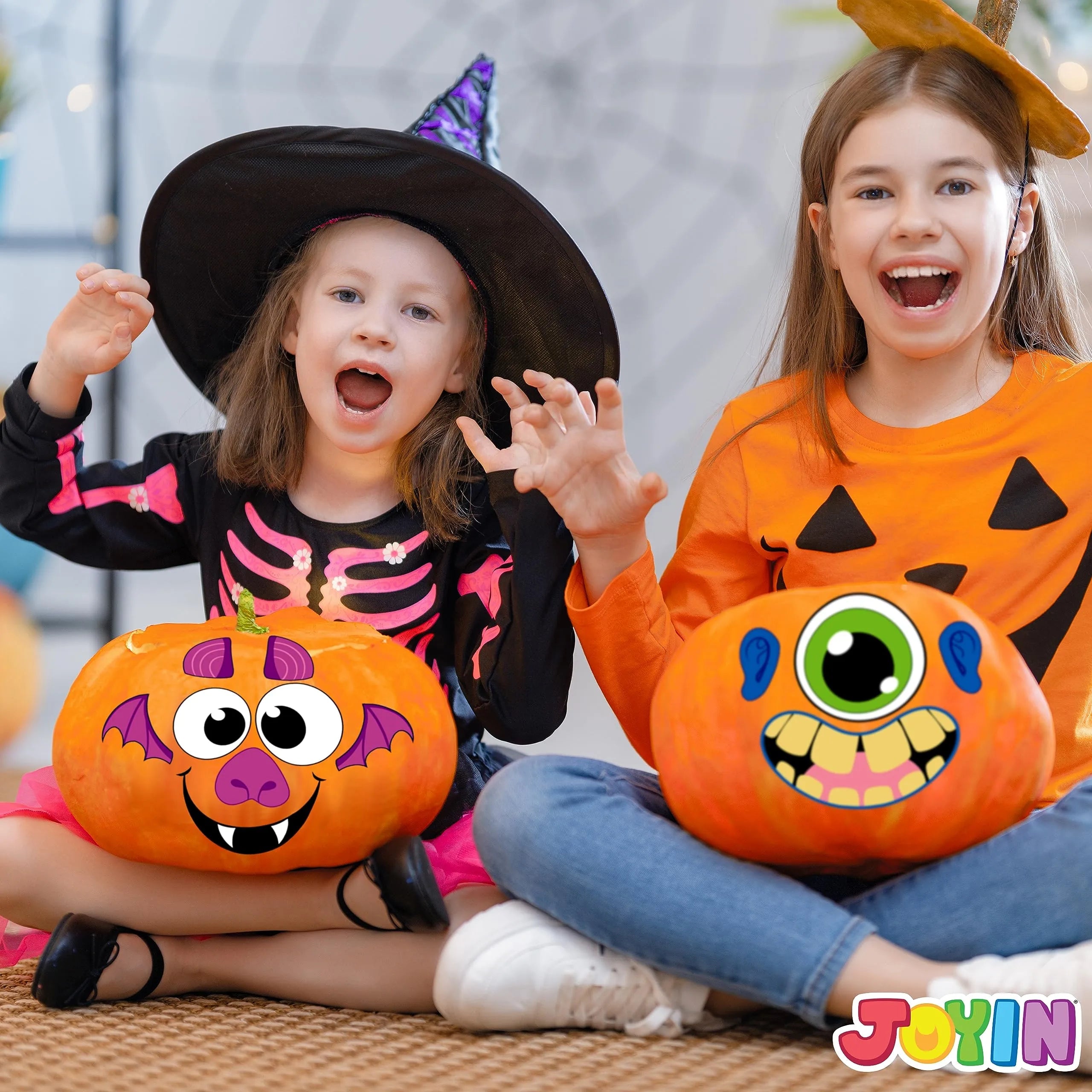 48 Pcs Halloween Pumpkin Stickers
