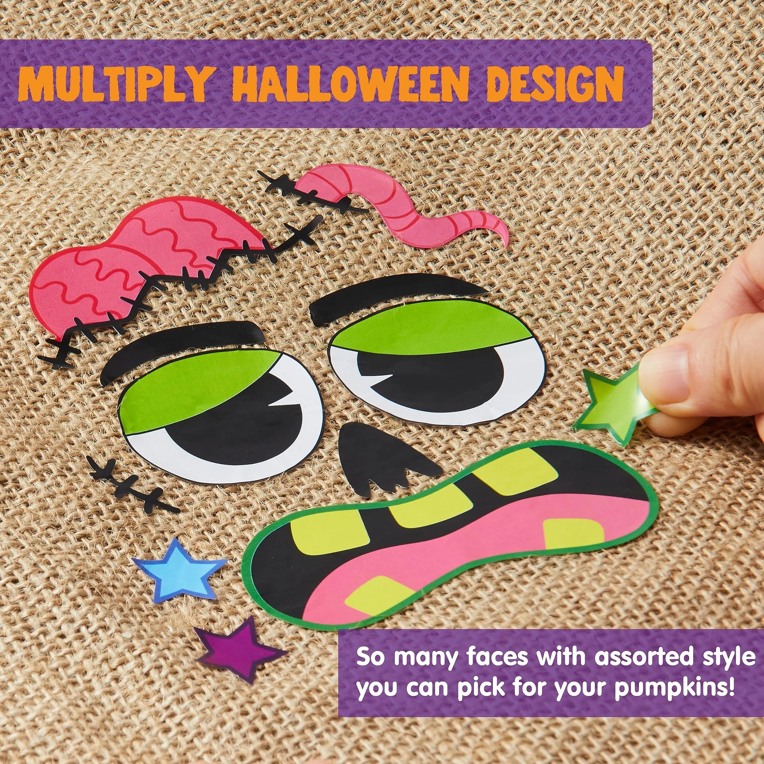 48 Pcs Halloween Pumpkin Stickers