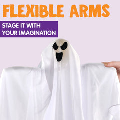 1 PC 27.5" Halloween Hanging Ghosts Decorations Outdoor