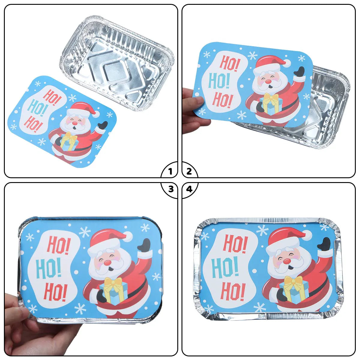 36-Pack Christmas Cookie Tins with Lids for Gift Giving