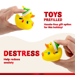 24 Days of Christmas Advent Calendar with Rubber Ducky Bath Toys