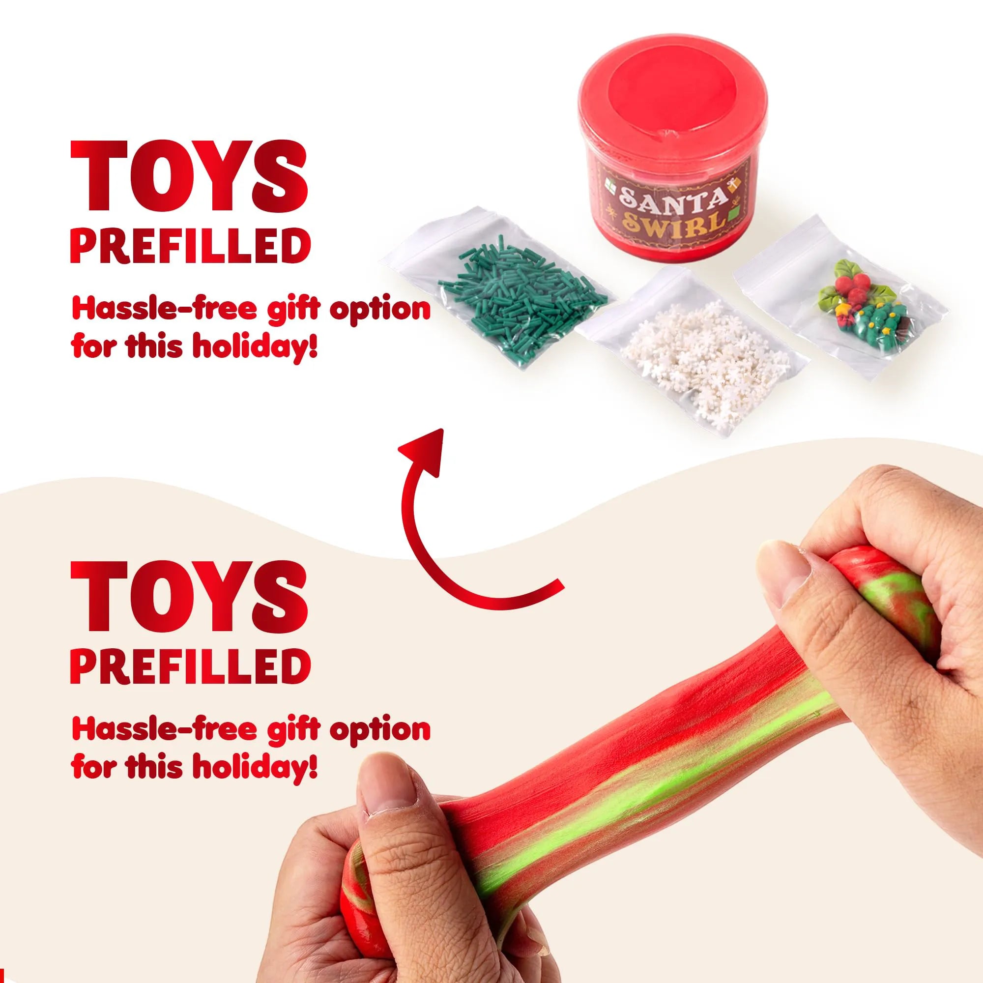 Dessert Slime Advent Calendar - 24 Days Christmas Countdown Kit
