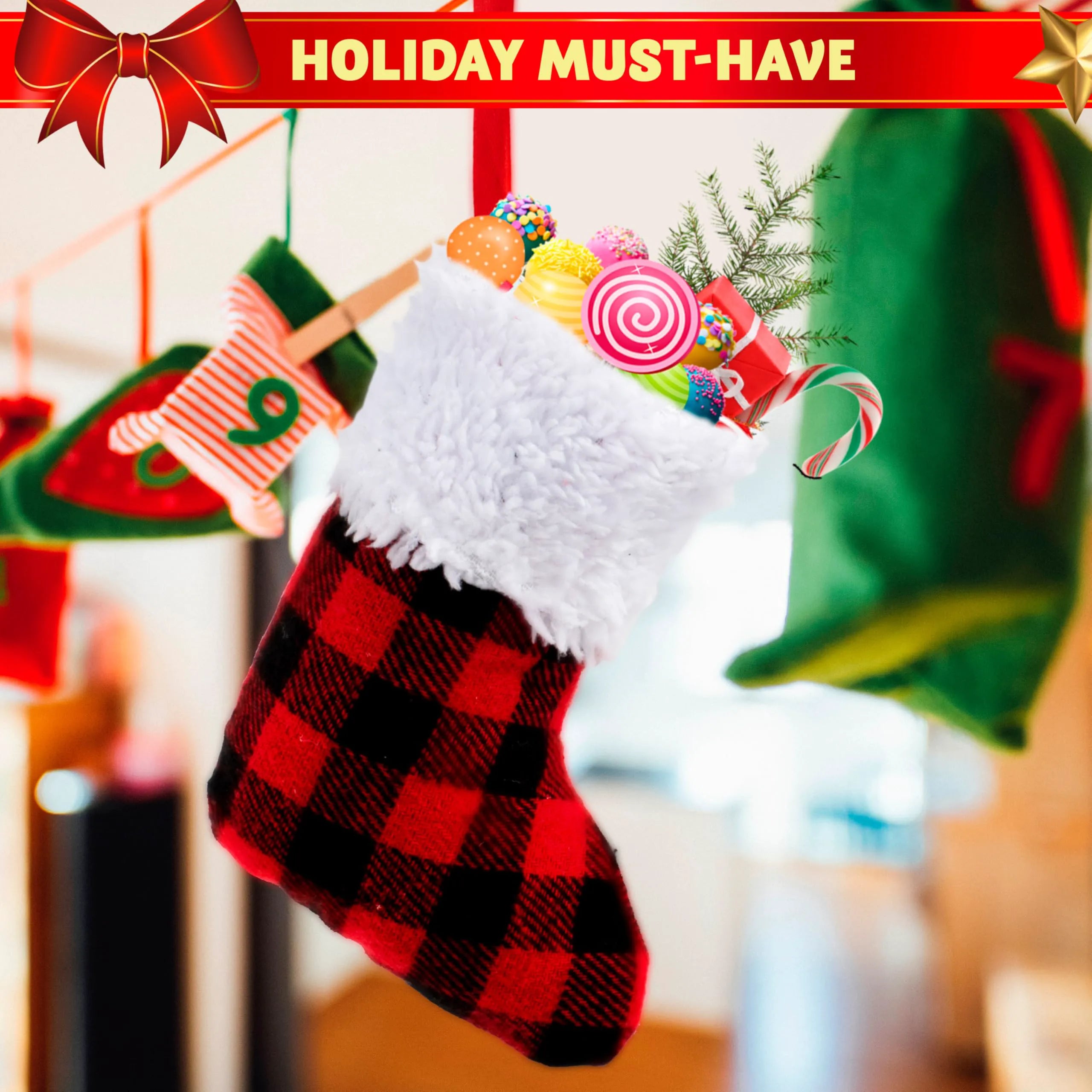 24 PCS 5 Inch Mini Christmas Stockings