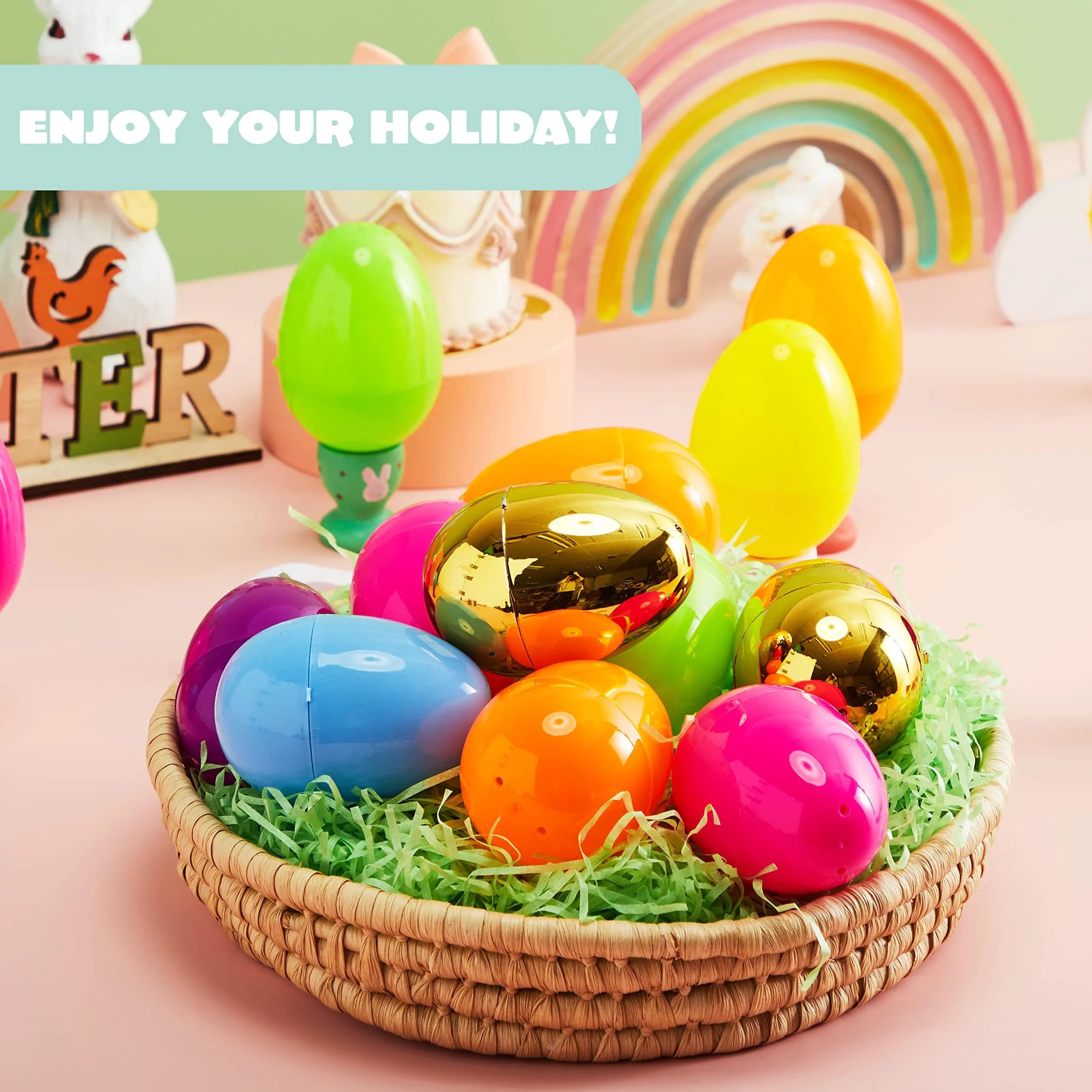 200 Large Empty Eggshells for Easter Egg Hunt - Fillable