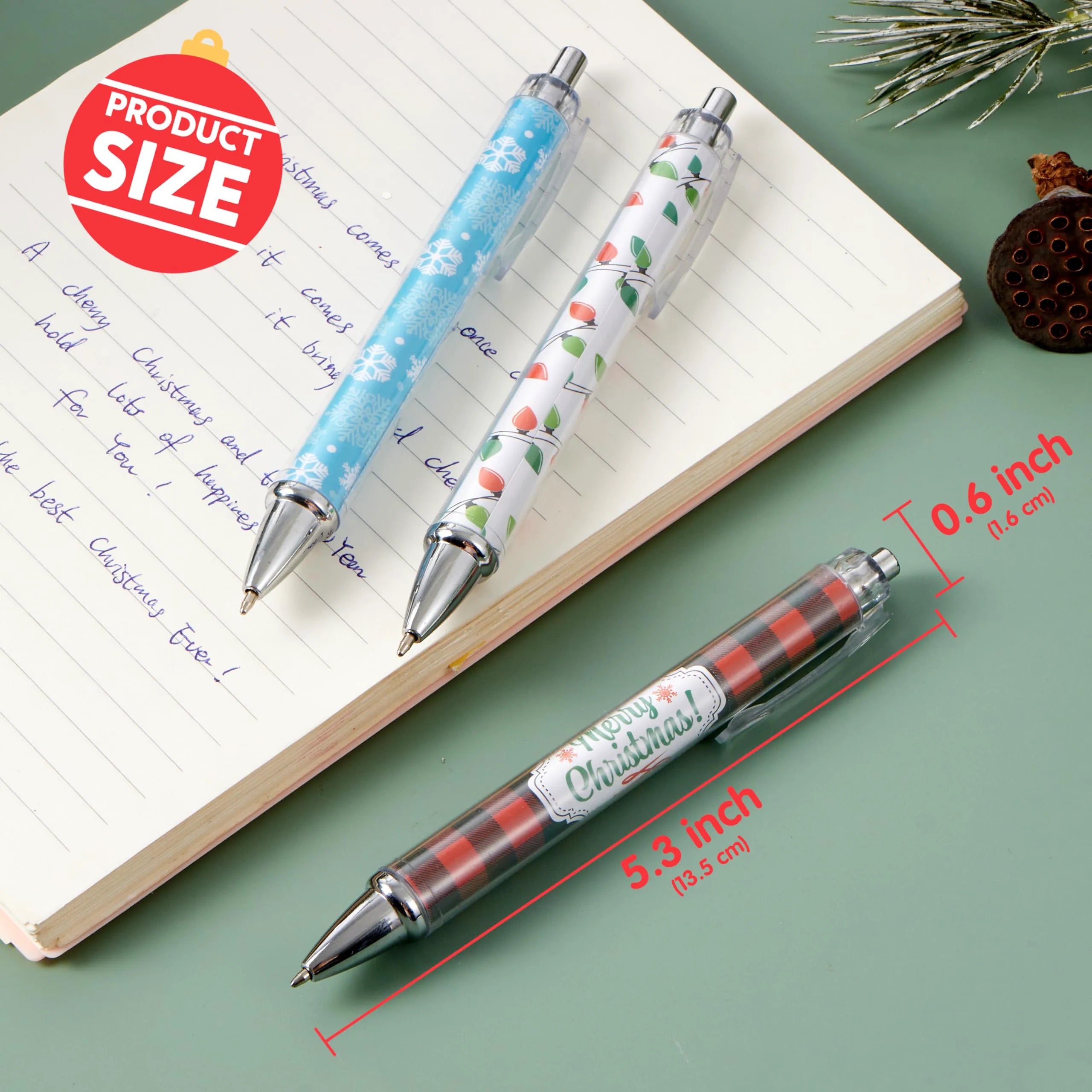 24 Pack Christmas Ballpoint Pens