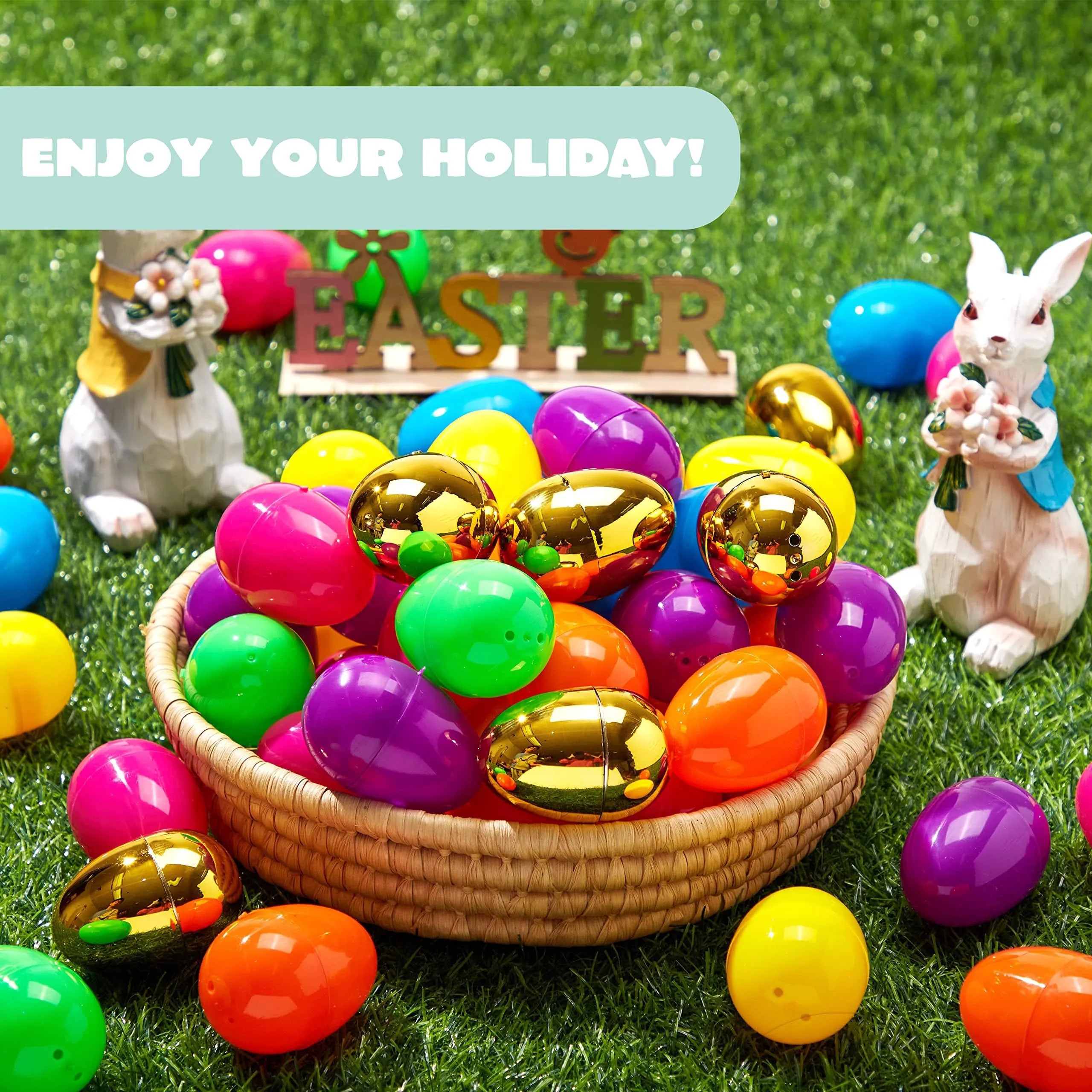 25 Plastic Easter Eggs