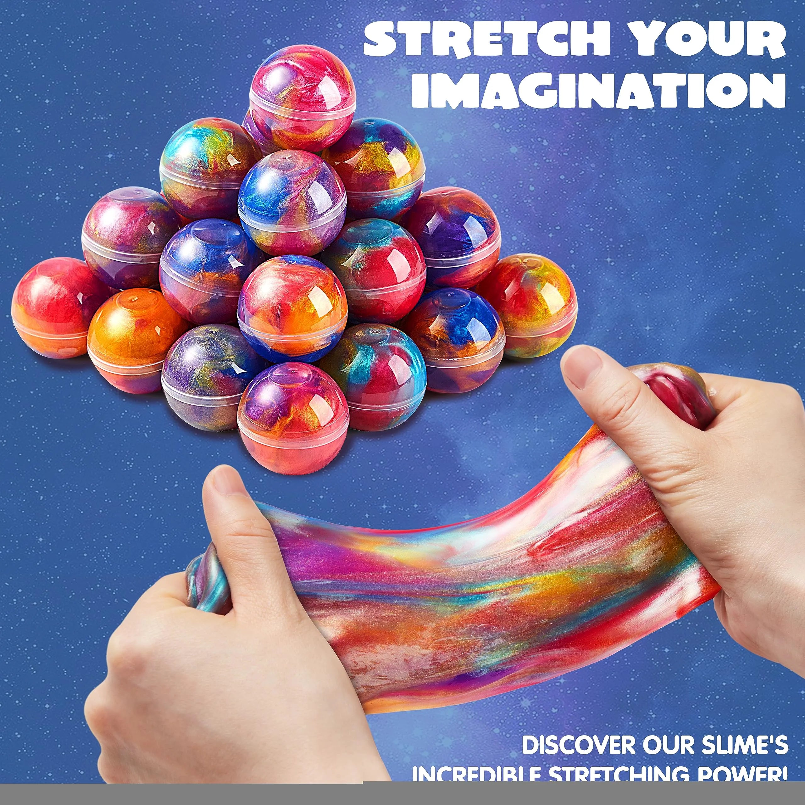 24 Pack Galaxy Slime Ball Party Favors