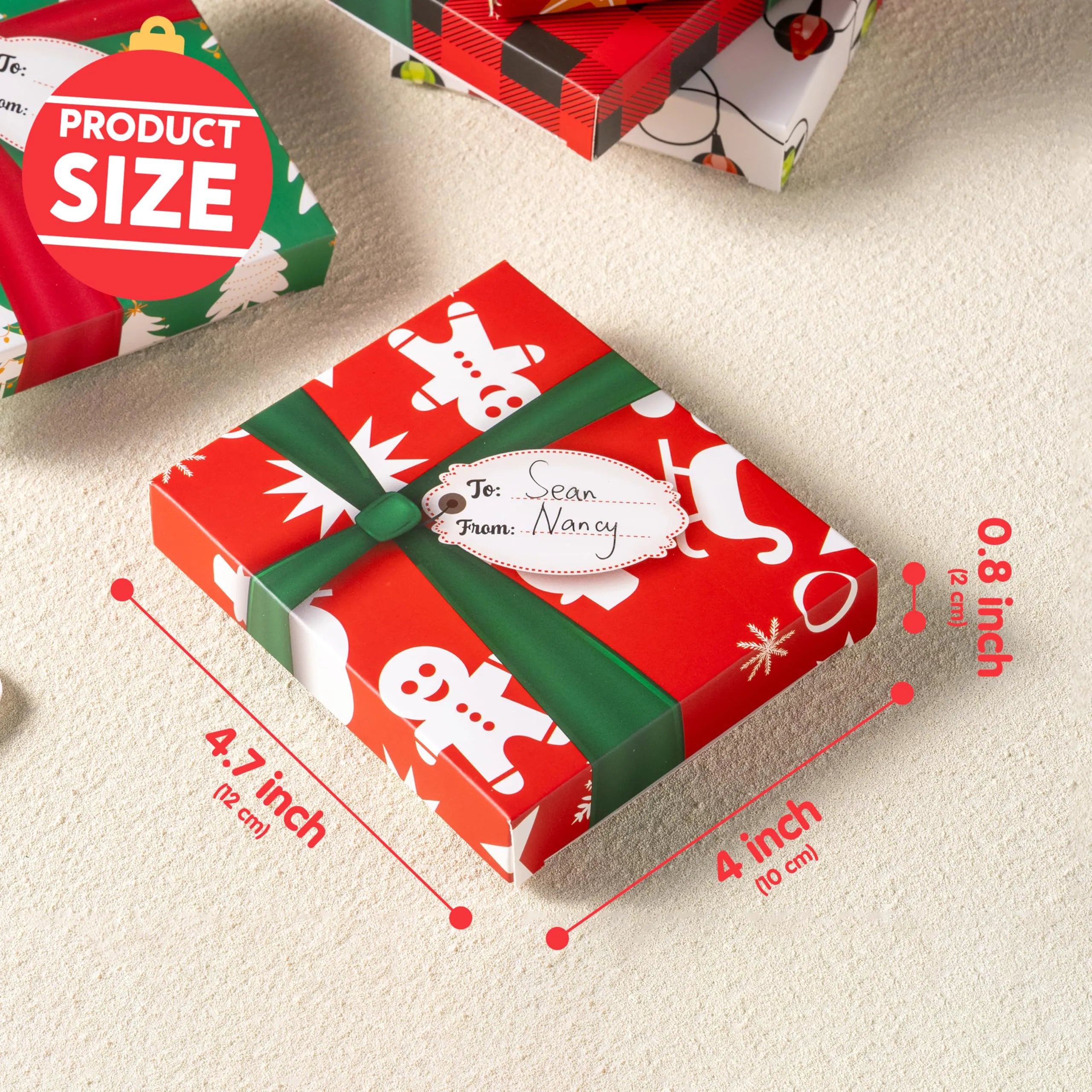 6 Christmas Card Holder Gift Boxes