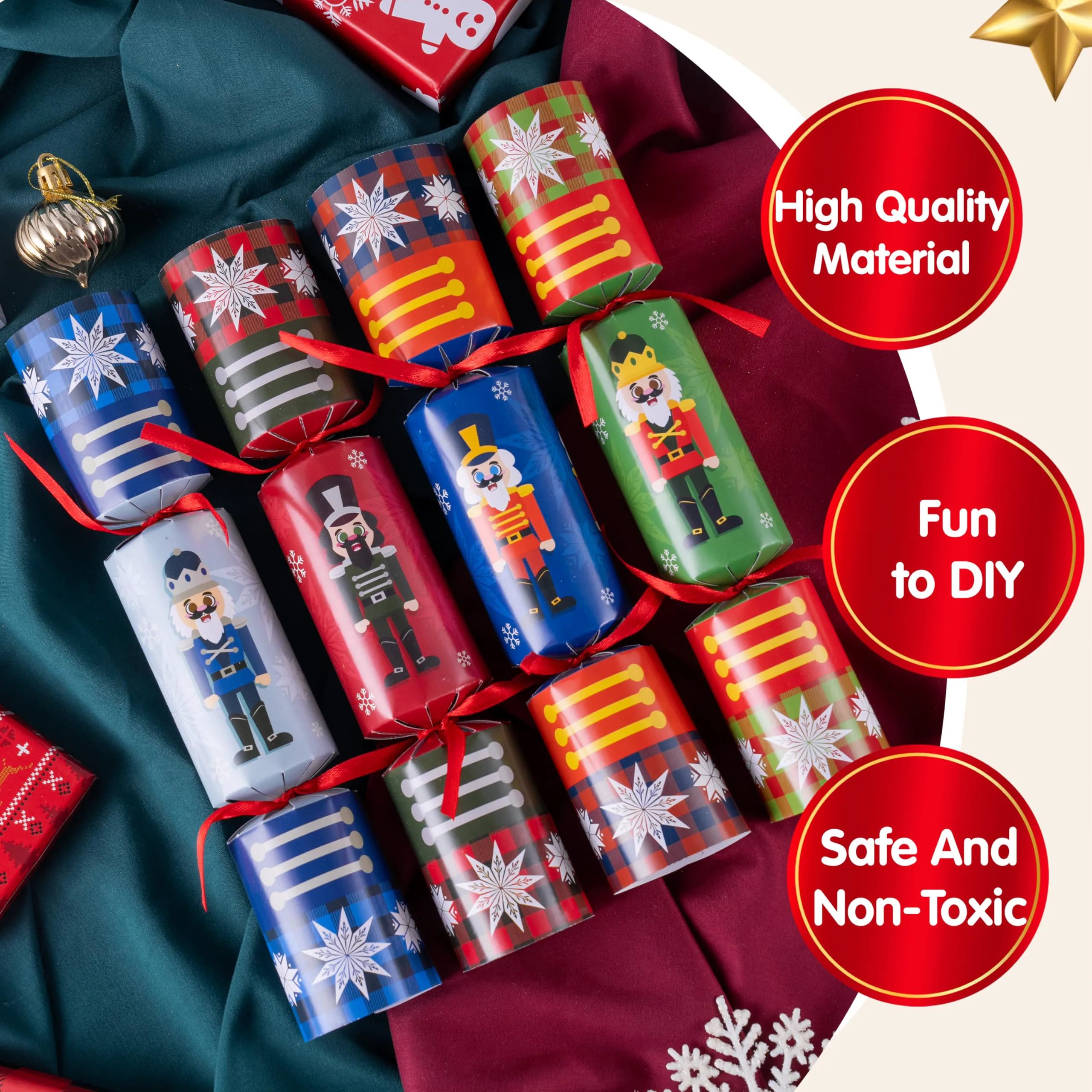 Christmas Party Table Favors (Nutcrackers), 8 Pack
