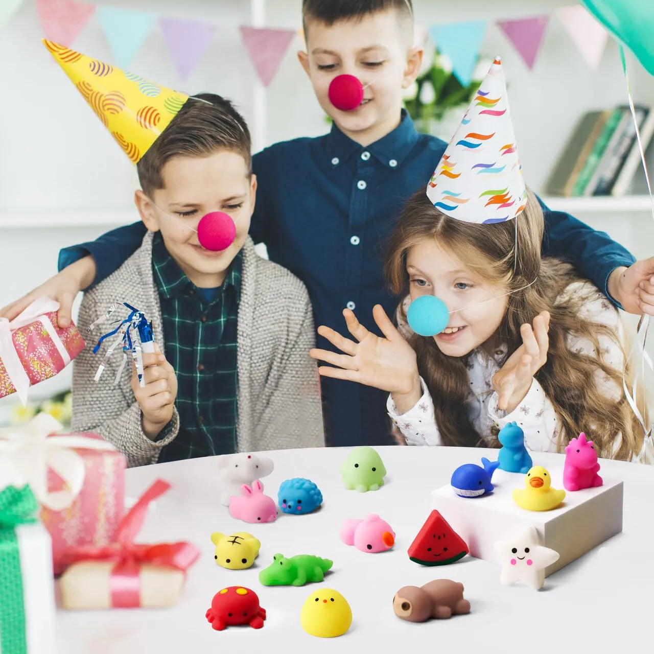 50 Mini Mochi Party Favors for Kids Classroom Prizes