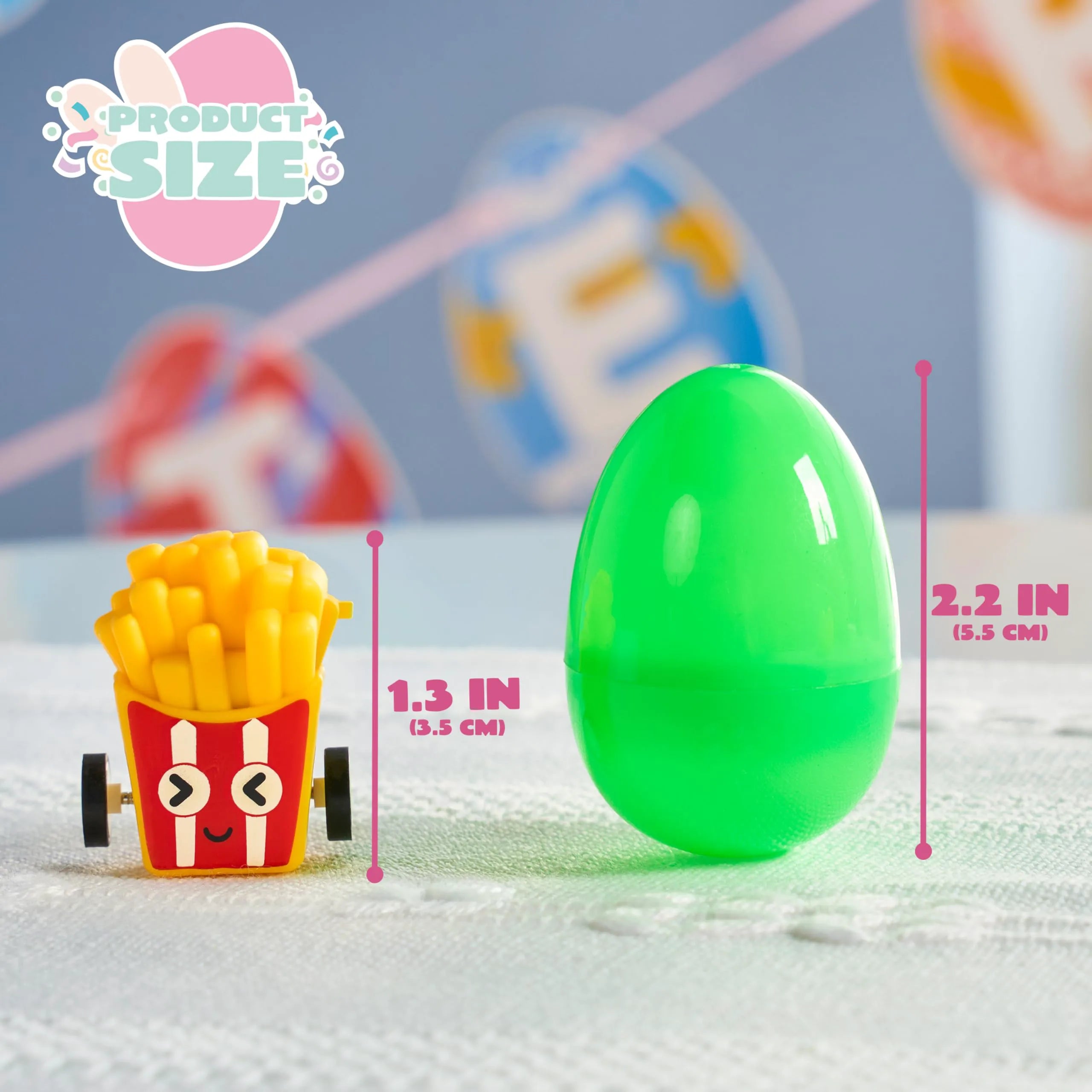 50 Prefilled Easter Eggs with Toys for Hunt, Basket Stuffers & Party Favors