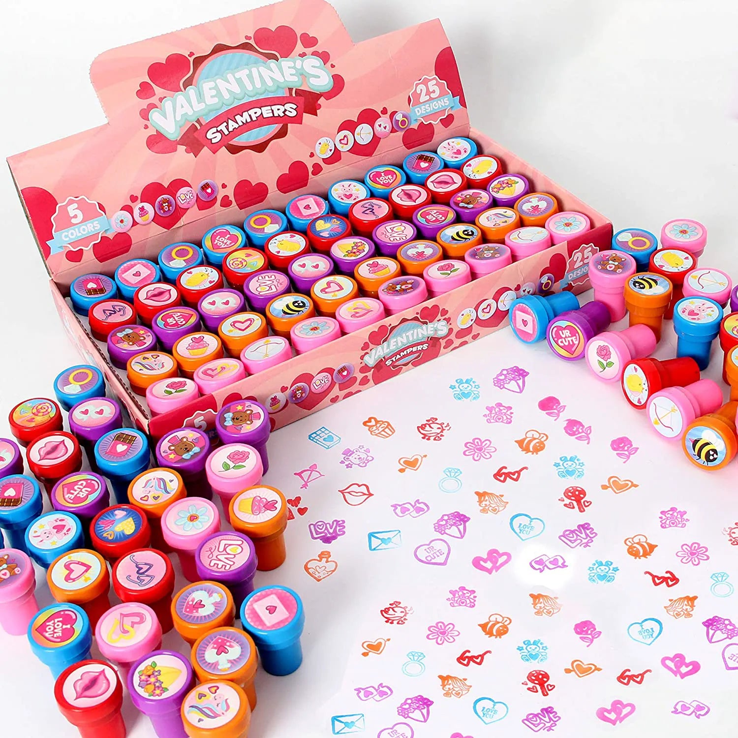50 Valentine's Day Stamps